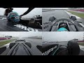 onboard all the angles of george driving w14