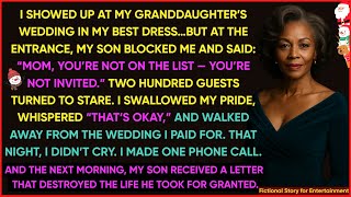 Erased From My Grandson’s Wedding Guest List… So I Took Back EVERYTHING They Stole From Me
