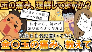 【激痛】金玉付いてないから、女の私にどんな痛みか優しく教えてほしい！【悶絶】