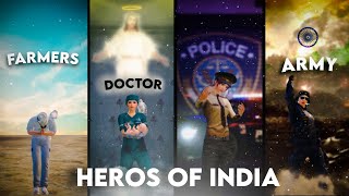 Heros of India ❤ | pubg best lobby edit ever | Trasistion Tiktok trend - Ep 3 #shorts