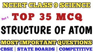 Best Mcq Structure of Atom Class 9 Full Chapter | CBSE Class 9 Chemistry Chapter 4 #class9mcq #cbse