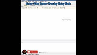 Drawing Colored Square using python|| Turtle ||Graphics ||Prof.Antony Vijay #shorts