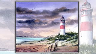 Paint A Lighthouse By The Sea In Watercolours - With Matthew Palmer