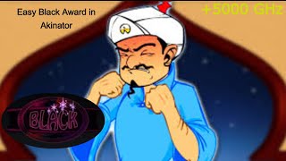 Easy black award in Akinator
