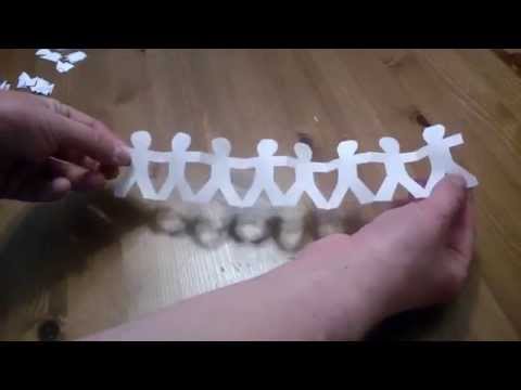 How to Make an Origami Chain of People How to Make an Origami Chain of People