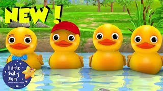Counting Animals for Kids | Counting Ducks Song | Baby Cartoons | Little Baby Bum