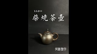 220cc柴燒茶壺：何新智作 20210812c【陳伯柴燒壺專賣台北地下街118店】