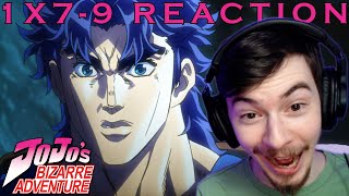 Jonathan vs Dio! *JOJO'S BIZARRE ADVENTURE* 1x7-9 FIRST REACTION