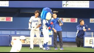 大島 ドアラのケツにバントかますwwwwwwwwwwwwwww 20180324 千葉ロッテマリーンズ vs 中日ドラゴンズ 試合前