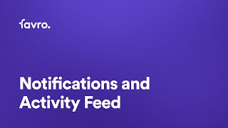 Notifications and Activity Feed