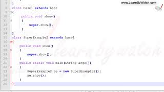 What is Super keyword (Example2) | Learn JAVA with Practical Examples | Vineet Agrawal