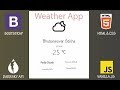 Build A Simple Weather App with Vanilla JS[Basic Version]