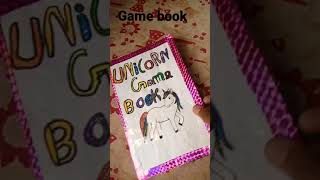 unicorn game book made with a s craft