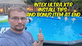 Intex Ultra XTR Pool Installation Tips and Solar Pool Ionizer