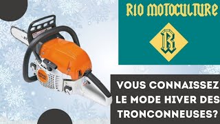 passez votre tronçonneuse en mode hiver