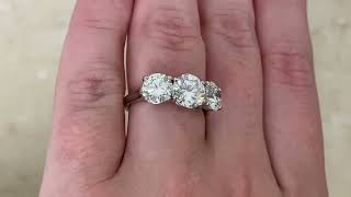 Graff Three-Stone Diamond Engagement Ring - hand video -