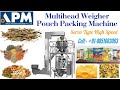 10 head weigher with bucket elevator / multihead weigher filler machine stainless steel body