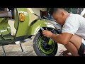 Shock Depan Vespa Yang Sudah Di Reebond