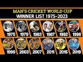 ICC World Cup (1975-2023) All Winner & Runner-up Team | All Champions and Runner-up List (1975-2023)