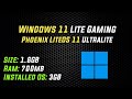 Phoenix LiteOS 11 UltraLite Ultimate (22h2) Size: 1.6GB | Windows 11 Lite for Low PC