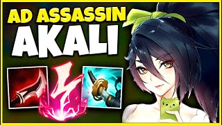 THIS AD ASSASSIN AKALI BUILD IS ABSOLUTELY NUTS! ONE AUTO = ONE KILL!!! - League of Legends
