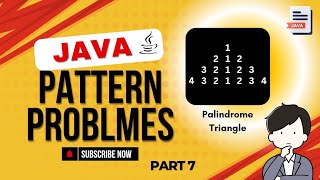How to Make Palindrome Triangle Pattern In Java (For Beginner) #techbywebcoder