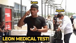 United new left-back Diego Leon spotted at airport to FLIGHT to Manchester for MEDICAL TEST