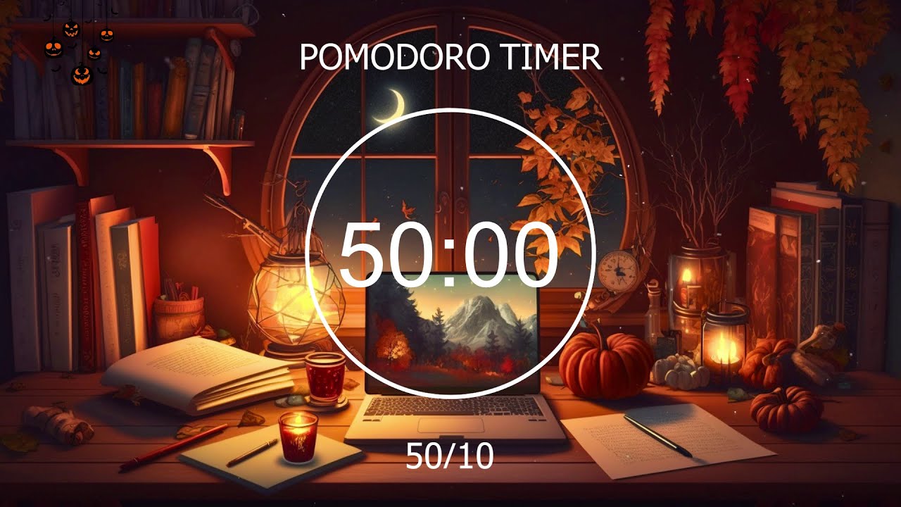 50 10 Pomodoro Halloween рџћѓ Lofi Deep Focus Study Work Concentration
