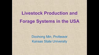 Livestock Production and Forage Systems in the USA