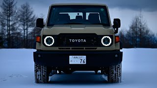 New Year's Eve 2024: Drive from snowy Aizu-Kawaguchi to Aizu-Wakamatsu in a Toyota Land Cruiser 70