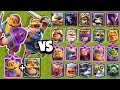 CABALLERO y su EVOLUCION vs TODAS LAS CARTAS TERRESTRES | Clash Royale