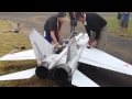 Worlds Largest Mig 25 RC Scale Twin Turbine Jet Powered model airplane Starting Up Worlds Largest Mig 25 RC Scale Twin Turbine Jet Powered model airplane Starting Up