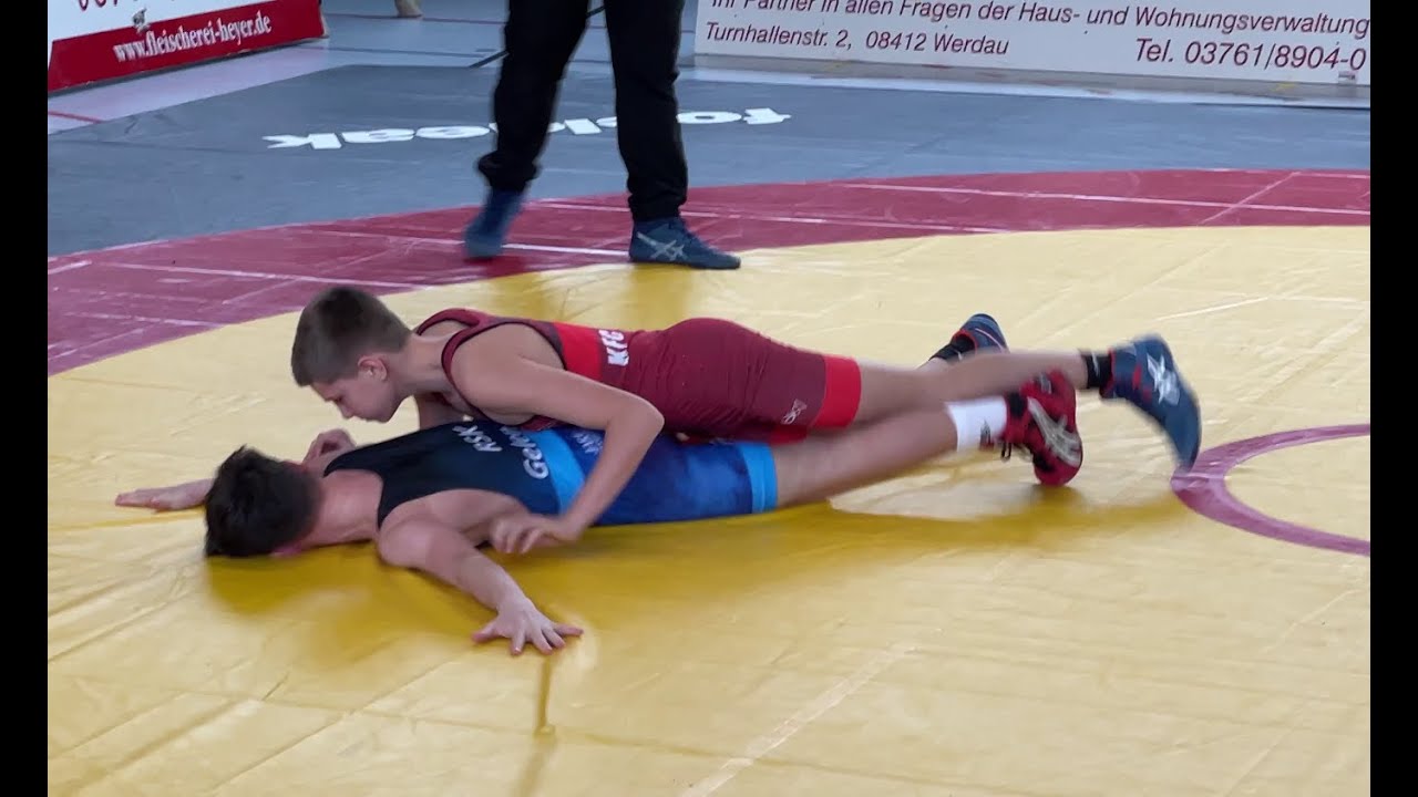 Wrestling / Ringen, LM Sachsen 2023, Jugend B, Freestyle, 44 Kg, Kirsch ...