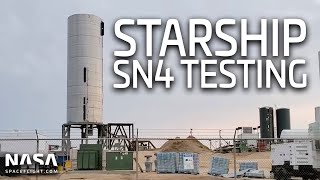 Replay: Starship SN4 static fire and post-test leak