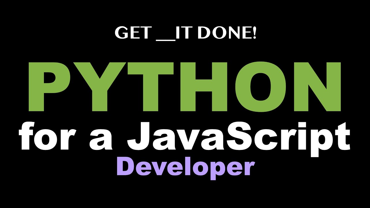 Python Programming Tutorial For A JavaScript Developer - Google Colab ...