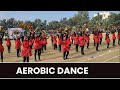 Aerobic dance Mmis Mullana school. sports day dance