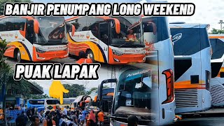 LENGAH DIKIT PENUMPANG MEMBLUDAK || LONG WEEKEND BUS SUMBAR PENUH FULL SEAT 😎