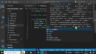 #4 -React and Python / Employee record management web app - Creating Models part 1