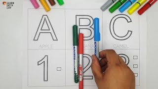 ABC 123 | Counting and alphabets learn to write.