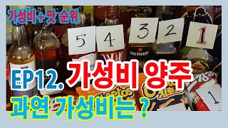 술 못하는 사람이 술 맛있게 먹는법. 싼티 아재 양주 순위 EP12. 가성비 좋은 위스키 찾아.. - 가성비 양주 위스키 찾기