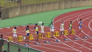 男子　一般・高校　１００ｍ　決勝　長崎市選手権　かきどまり陸上競技場　　２０２３１０１４