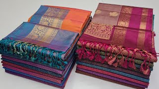 Traditional Kanchi Border Pure Soft Silk Sarees || Coimbatore Sarees Wholesaler || Online Shopping