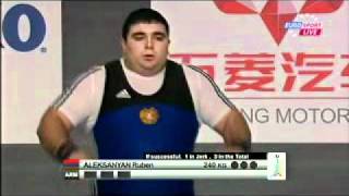 2011 Paris World Weightlifting Championships +105 Kg Clean and Jerk.avi