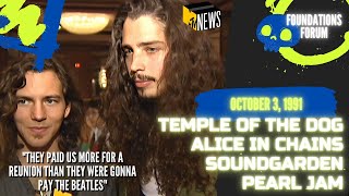 Soundgarden Pearl Jam & Alice In Chains | Temple Of The Dog reunion  (October 3, 1991)