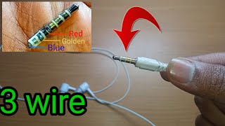 How to repair earphone | 3 wire | earphone repair