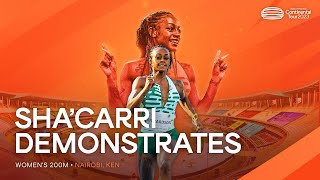 Sha'Carri Richardson puts on a show in the women's 200m | Continental Tour Gold 2023