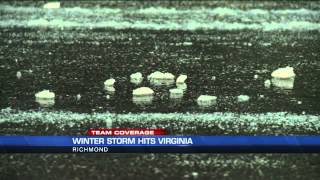 WATCH: Sleet makes for mutiple wrecks on Central Virginia roads