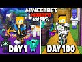 I Survived 100 Days in ALL THE MODS 9 in Hardcore Minecraft!