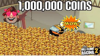 Hill Climb Racing 2 - 1,000,000 Coins in a Day! (1Millon Coins) how to get coins fast ? coin farming