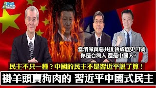 民主不只一種? 掛羊頭賣狗肉的中國式民主。當消滅萬惡共匪成歷史口號 你是台灣人還是中國人?談民主太奢侈 專制與集權中國人民陷兩難? 210724